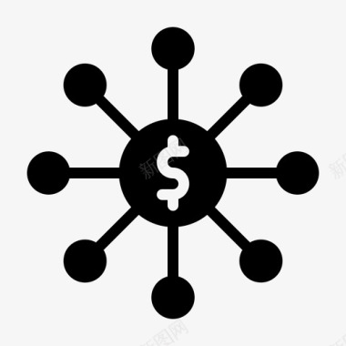 众筹金融金融科技解决方案图标图标