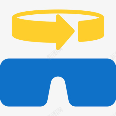 扁平化3D眼镜vr6平板3d眼镜图标图标
