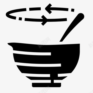 碗混合器具图标图标