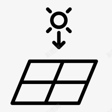 太阳能现代能源图标图标