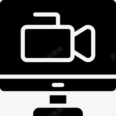 喇叭花播放器视频播放器视频博客2填充图标图标