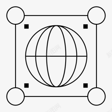 V5系列全球科学世界图标图标