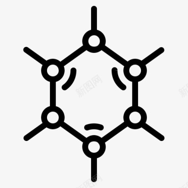 活性分子分子化学家科学图标图标