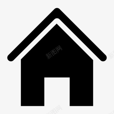 工地警示标志房子建筑物家图标图标
