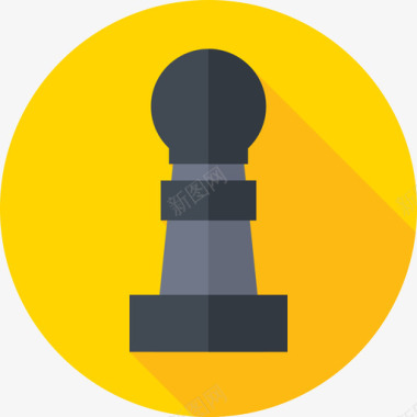 国际象棋棋子营销82扁平图标图标