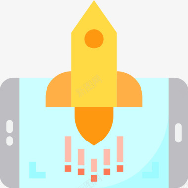 小程序Rocket智能手机应用程序4扁平图标图标