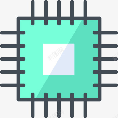 辣椒数字Cpu数字工具双色图标图标