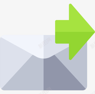 电子邮件响应电子邮件电子邮件36扁平图标图标