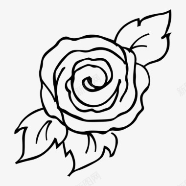 五颜六色玫瑰花玫瑰花图标图标