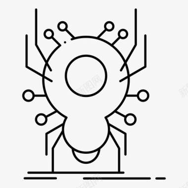 病毒错误应用程序昆虫图标图标