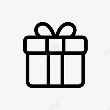 礼品礼品盒礼盒庆典图标图标