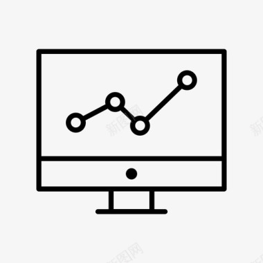 分析矢量图统计分析数据图标图标