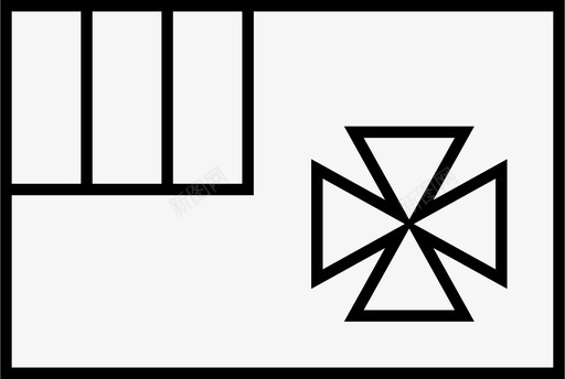 瓦利斯和富图纳群岛国旗国家世界图标图标