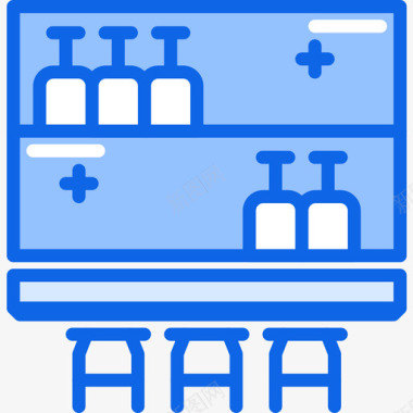 61儿童节酒吧61号餐厅蓝色图标图标