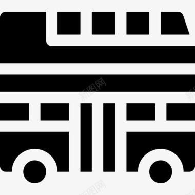 城市生活巴士城市生活8号满载图标图标