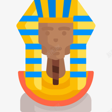 法老王埃及12号平坦图标图标