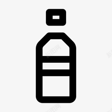一次性卫生筷瓶子一次性饮料图标图标