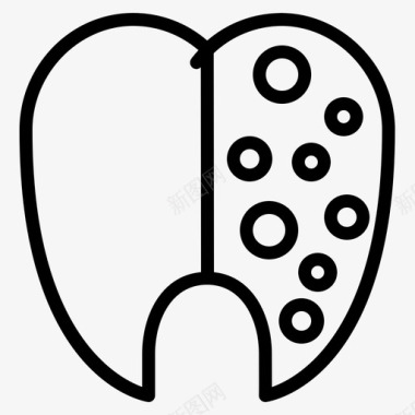 牙垢护理牙科图标图标