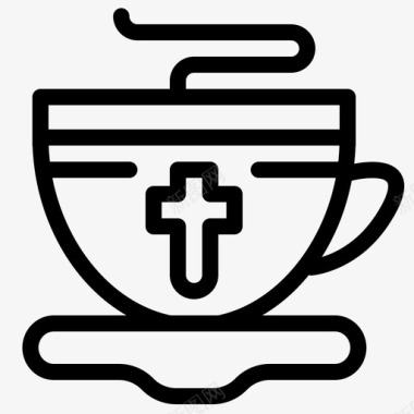 茶杯子复活节图标图标