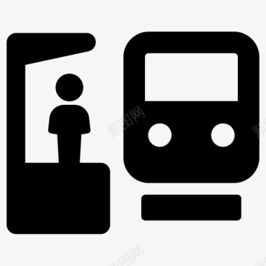 扁平化地铁站标识车站地铁站火车站图标图标