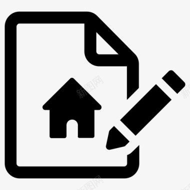 房地产合同房屋出租图标图标