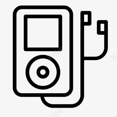 声音响ipod音频mp3播放器图标图标