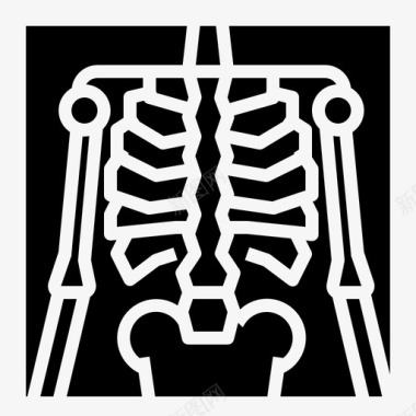 胸片骨医学图标图标