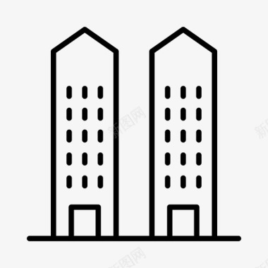 建筑城市发展图标图标