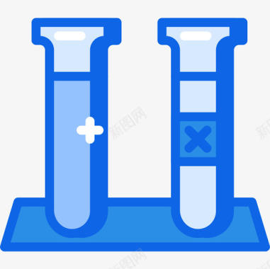 素材82实验科学82蓝色图标图标