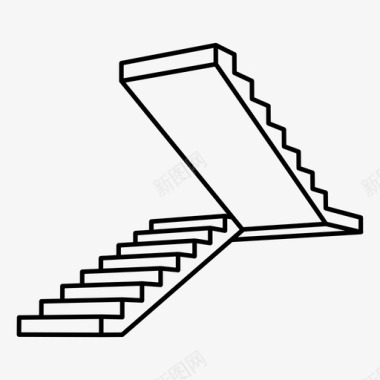 楼梯爬楼梯楼梯图标图标