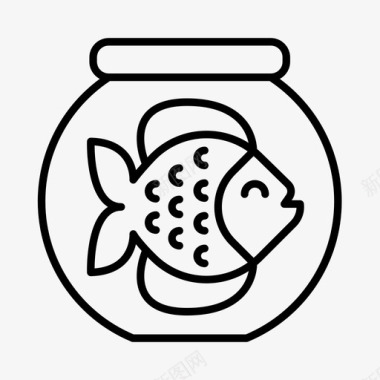 鱼缸宠物宠物鱼图标图标