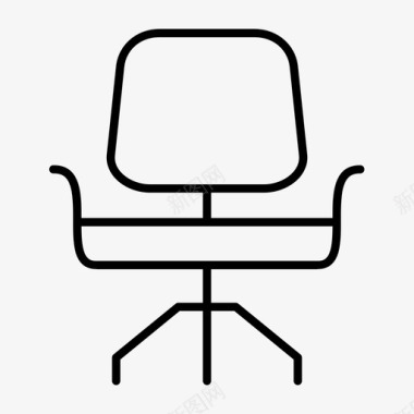 办公椅电脑椅家具图标图标
