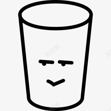玻璃杯杯子牛奶图标图标