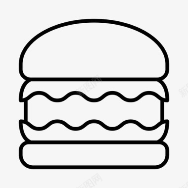 烹饪海报汉堡烹饪餐饮图标图标