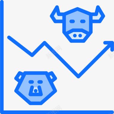 交叉路线图折线图货币59蓝色图标图标