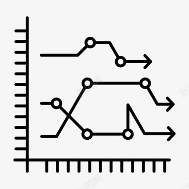 抽象图表分析业务图表图标图标