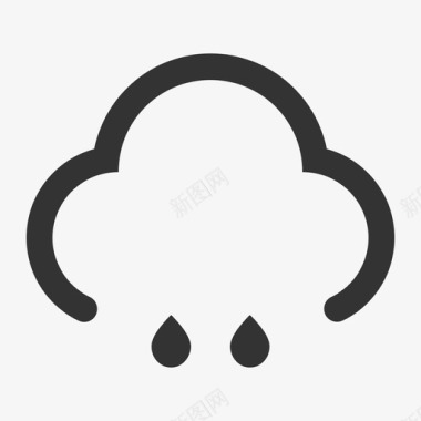 天气-小雨转中雨图标
