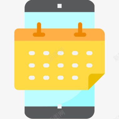 手机一直播图标日历智能手机功能4平板图标图标