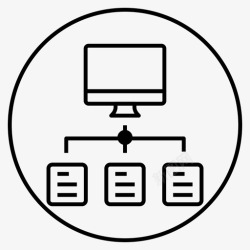 3个圈组织计算机文件图标高清图片
