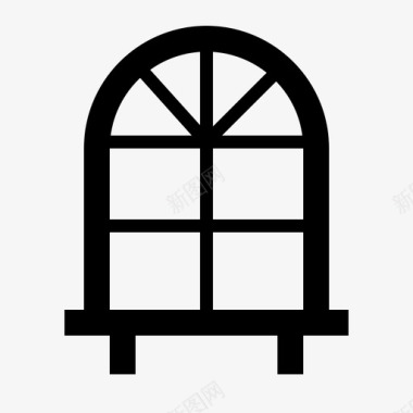装饰窗平开窗家具图标图标