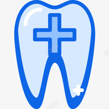 锋利的牙齿牙齿牙齿13蓝色图标图标