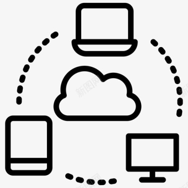 局域网网卡计算机连接性云连接性云技术图标图标