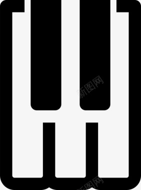 钢琴键电动钢琴键盘图标图标