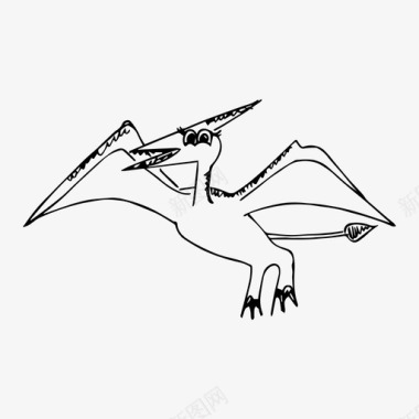 恐龙动物头骨恐龙动物翼龙图标图标