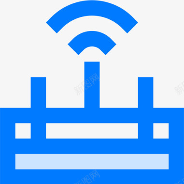Wifi信号电信4蓝色图标图标