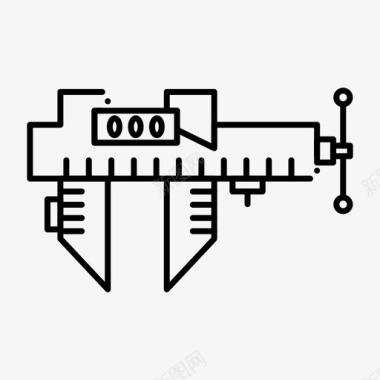 维修界面卡尺量具千分尺图标图标