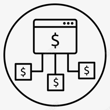 水墨圈图片投资预算资金图标图标