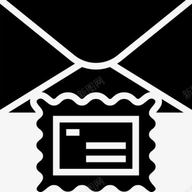 邮票邮政要素2字形图标图标