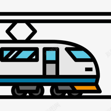星空色铁路运输122线色图标图标