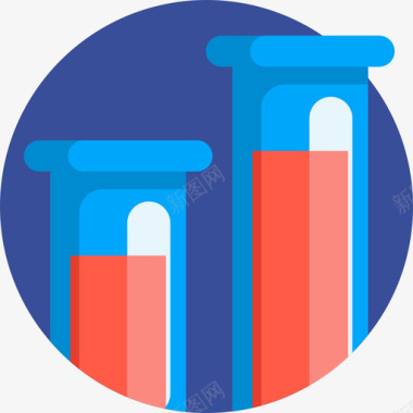实验室烧瓶烧瓶献血扁平图标图标